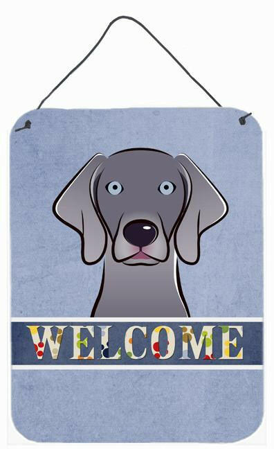 Weimaraner Welcome Wall or Door Hanging Prints BB1417DS1216 by Caroline's Treasures