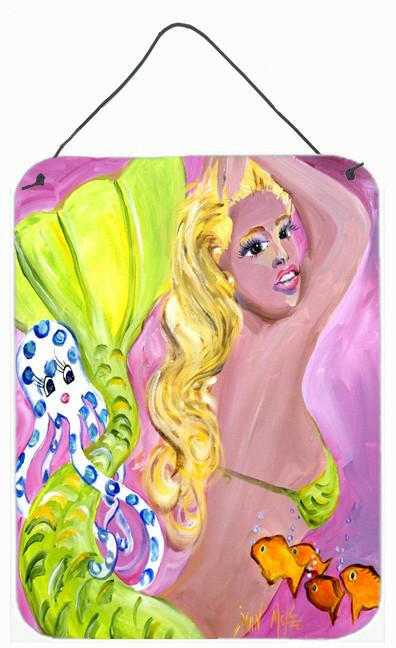 Pink Mermaid Wall or Door Hanging Prints JMK1183DS1216 by Caroline's Treasures