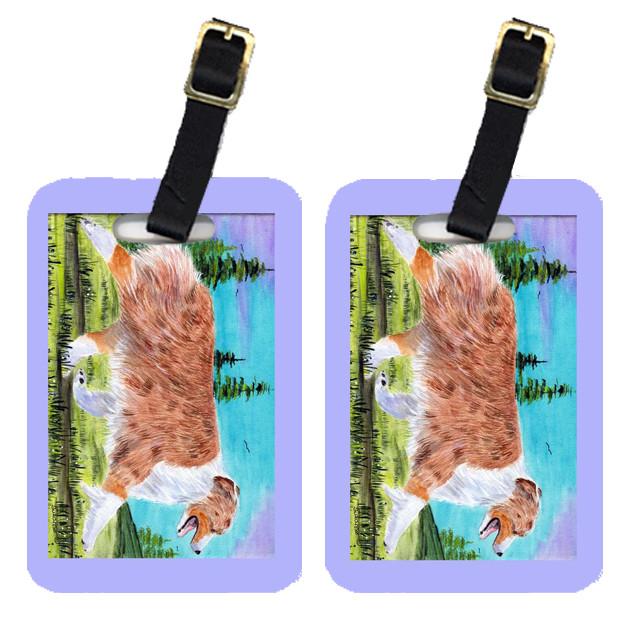 Pair of 2 Australian Shepherd Luggage Tags by Caroline&#39;s Treasures