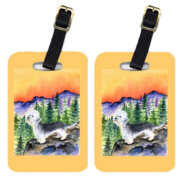 Pair of 2 Dandie Dinmont Terrier Luggage Tags by Caroline&#39;s Treasures