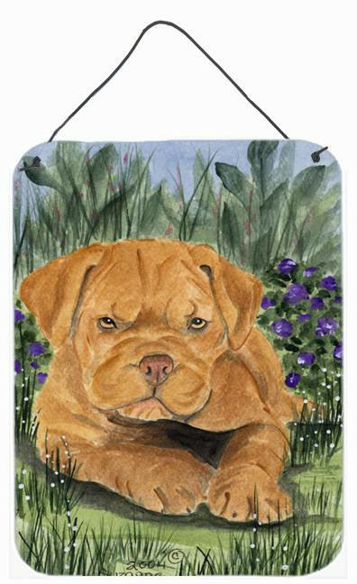 Dogue de Bordeaux Aluminium Metal Wall or Door Hanging Prints by Caroline&#39;s Treasures