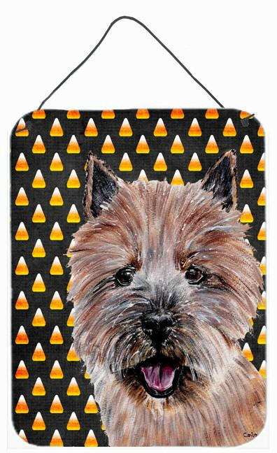 Norwich Terrier Candy Corn Halloween Wall or Door Hanging Prints SC9662DS1216 by Caroline's Treasures