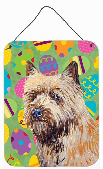 Cairn Terrier Easter Eggtravaganza Aluminium Metal Wall or Door Hanging Prints by Caroline&#39;s Treasures