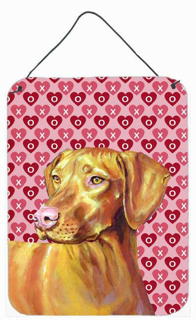 Vizsla Hearts Love and Valentine's Day Portrait Wall or Door Hanging Prints by Caroline's Treasures