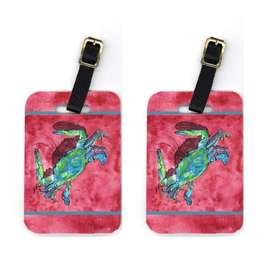 Pair of Crab Luggage Tags by Caroline&#39;s Treasures