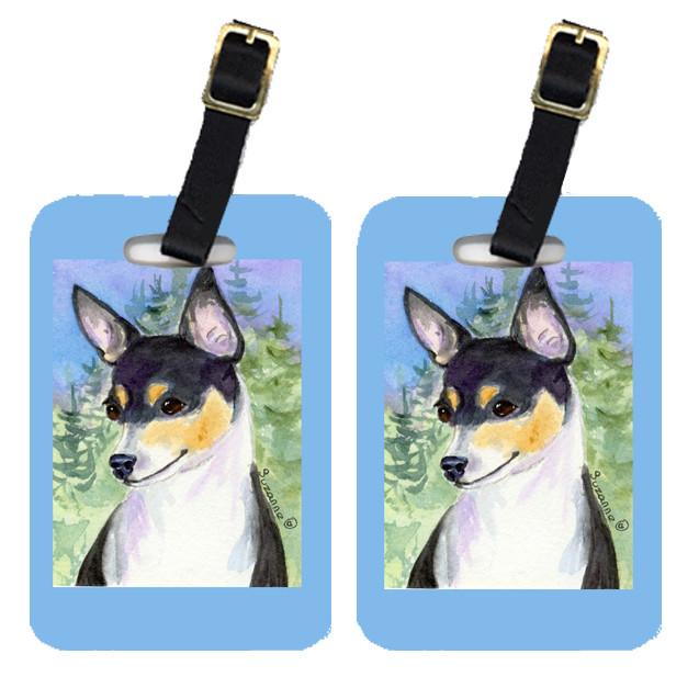 Pair of 2 Fox Terrier Luggage Tags by Caroline&#39;s Treasures