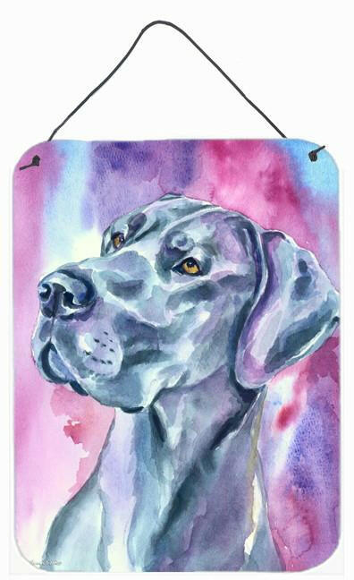 Great Dane Blue Mood Wall or Door Hanging Prints 7308DS1216 by Caroline's Treasures