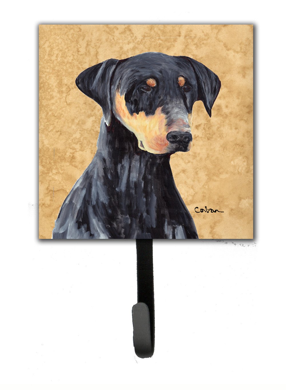 Doberman Leash Holder or Key Hook by Caroline's Treasures