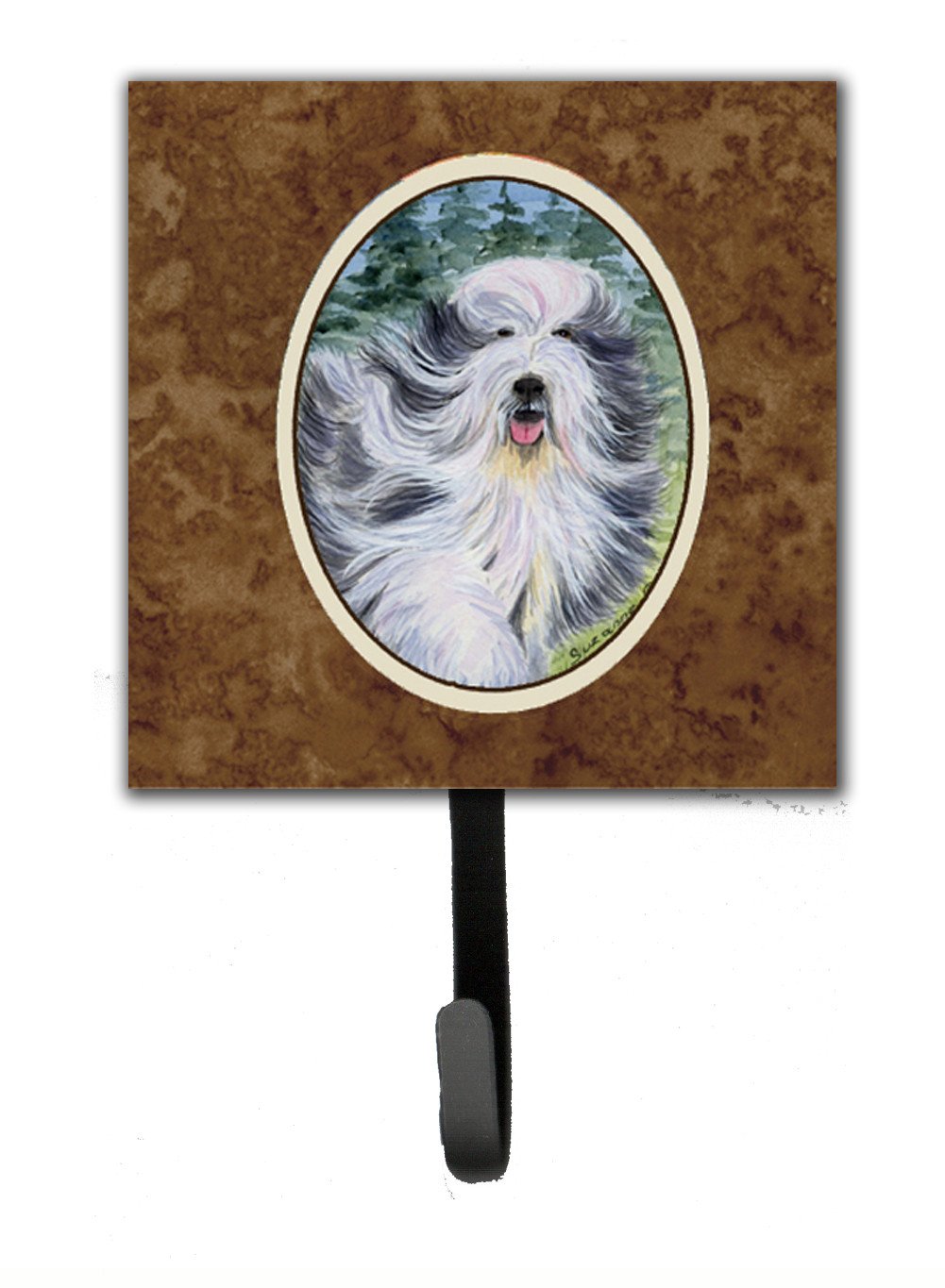 Bearded Collie Leash Holder or Key Hook by Caroline&#39;s Treasures