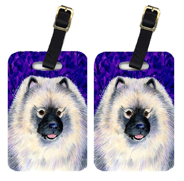 Pair of 2 Keeshond Luggage Tags by Caroline&#39;s Treasures