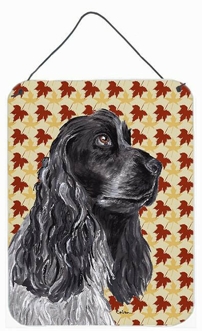 Cocker Spaniel Fall Leaves Aluminium Metal Wall or Door Hanging Prints by Caroline's Treasures