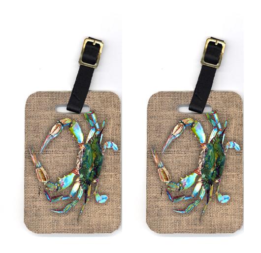 Pair of Crab Luggage Tags by Caroline&#39;s Treasures