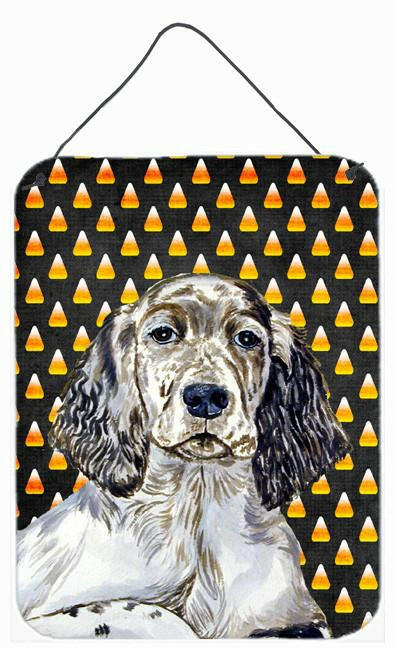 English Setter Candy Corn Halloween Portrait Wall or Door Hanging Prints by Caroline's Treasures