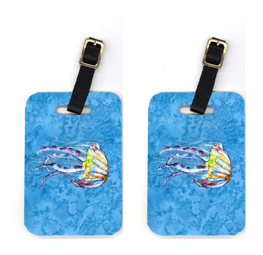 Pair of Jellyfish Luggage Tags by Caroline's Treasures