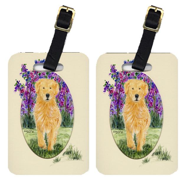 Pair of 2 Golden Retriever Luggage Tags by Caroline's Treasures