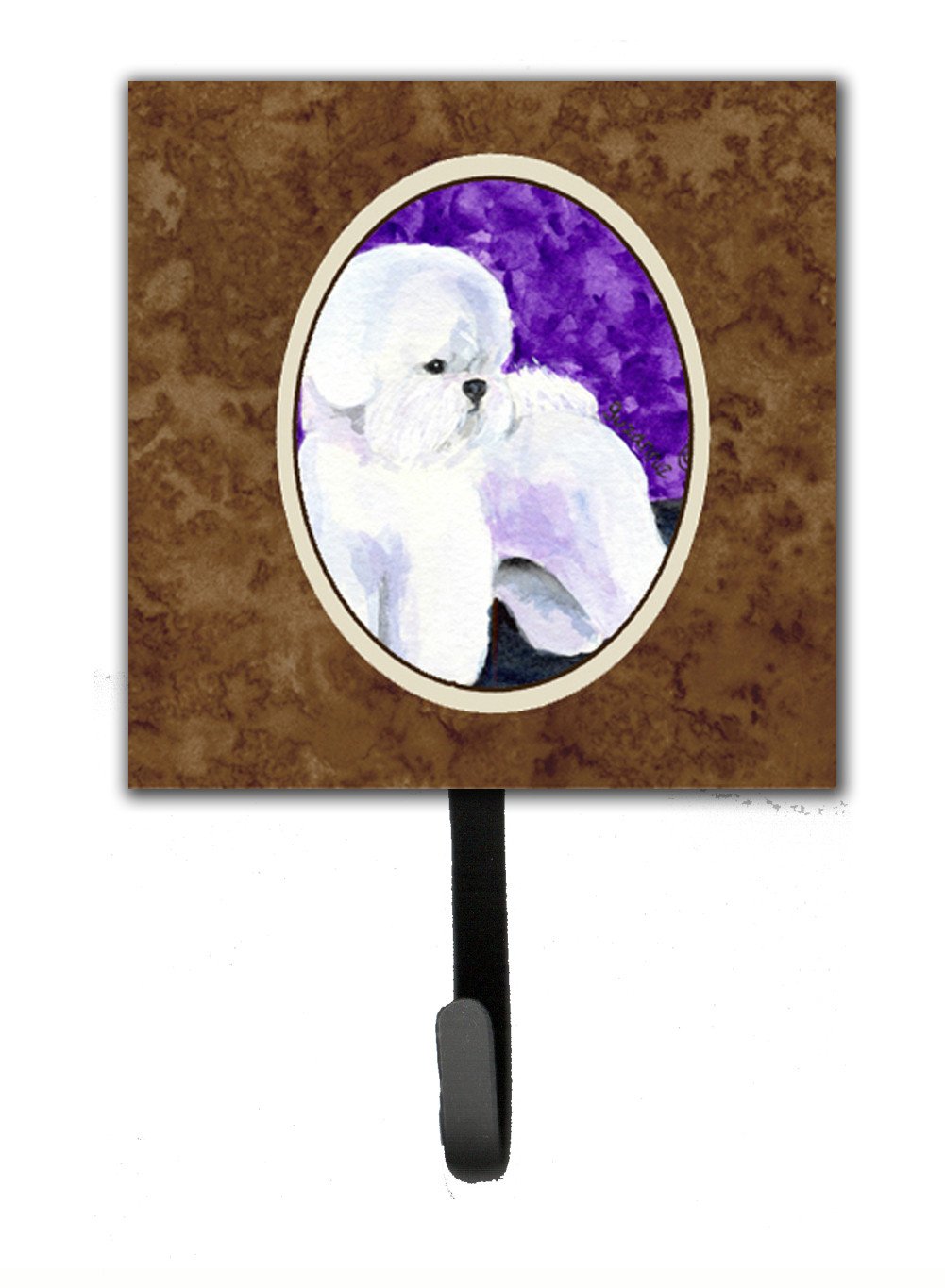 Bichon Frise Leash Holder or Key Hook by Caroline's Treasures