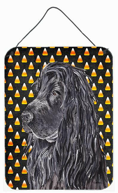 English Cocker Spaniel Halloween Candy Corn Wall or Door Hanging Prints by Caroline's Treasures