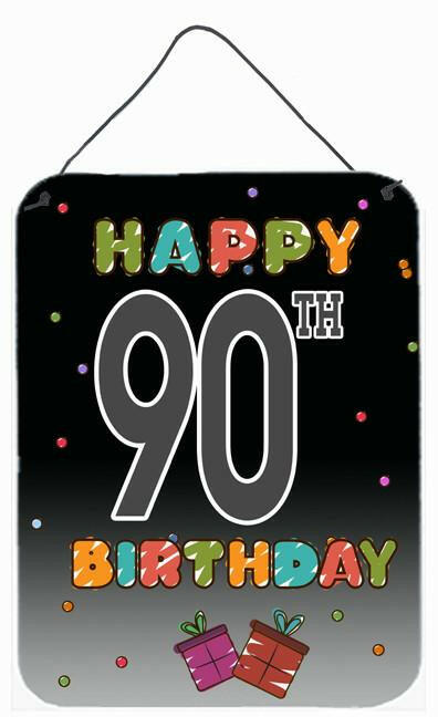 Happy 90th Birthday Wall or Door Hanging Prints CJ1128DS1216 by Caroline's Treasures