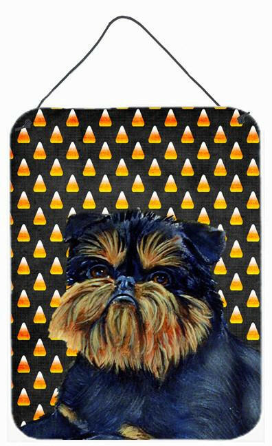 Brussels Griffon Candy Corn Halloween Portrait Wall or Door Hanging Prints by Caroline's Treasures