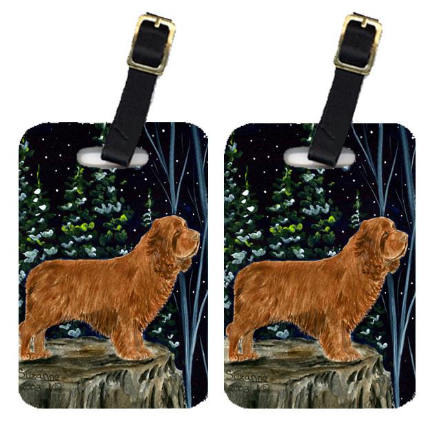 Pair of 2 Sussex Spaniel Luggage Tags by Caroline&#39;s Treasures