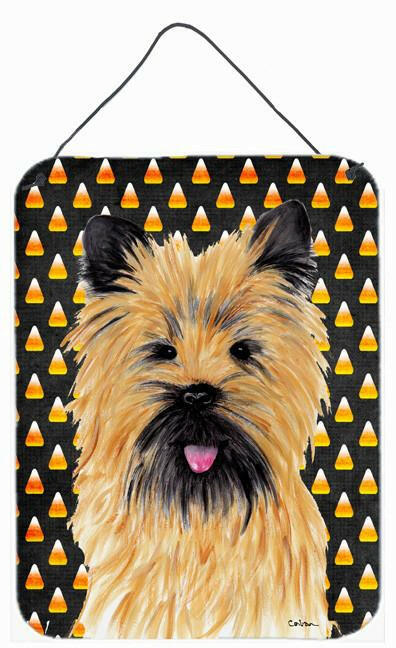 Cairn Terrier Candy Corn Halloween Portrait Wall or Door Hanging Prints by Caroline's Treasures