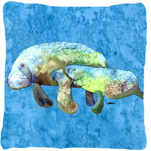 Manatee Decorative   Canvas Fabric Pillow - the-store.com