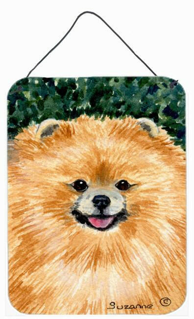 Pomeranian Aluminium Metal Wall or Door Hanging Prints by Caroline's Treasures