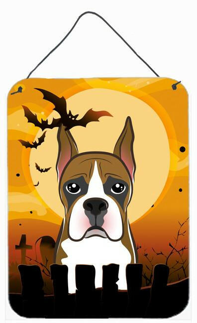 Halloween Boxer Wall or Door Hanging Prints BB1781DS1216 by Caroline's Treasures