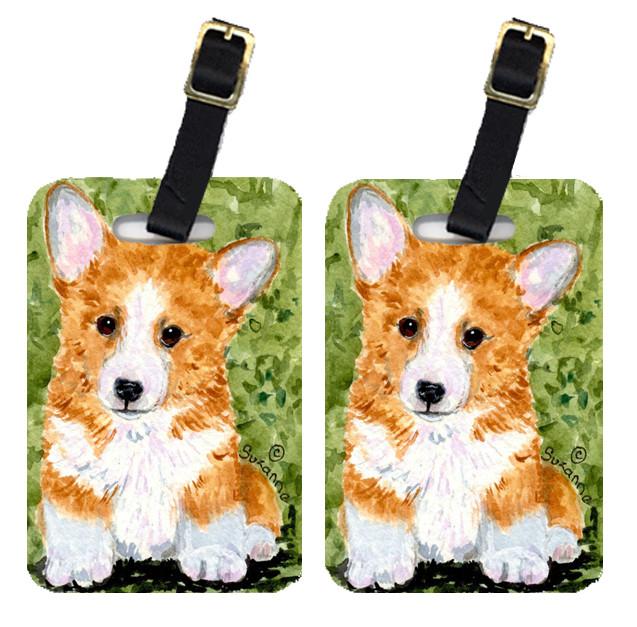 Pair of 2 Corgi Luggage Tags by Caroline&#39;s Treasures