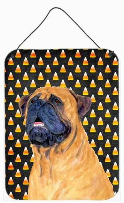 Mastiff Candy Corn Halloween Portrait Wall or Door Hanging Prints by Caroline's Treasures