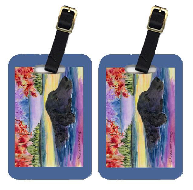 Pair of 2 Curly Coated Retriever Luggage Tags by Caroline's Treasures