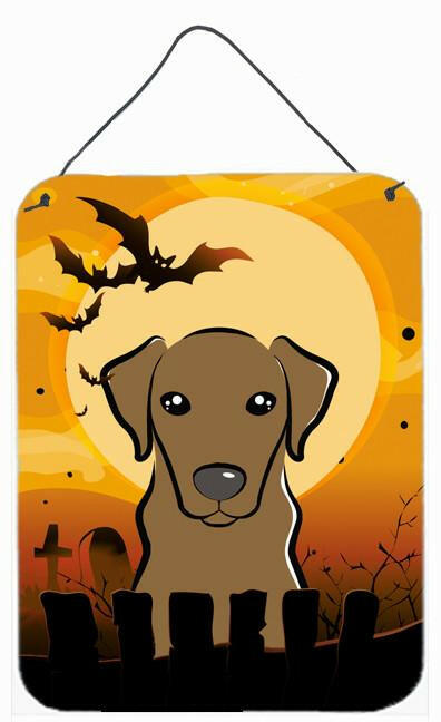 Halloween Chocolate Labrador Wall or Door Hanging Prints BB1792DS1216 by Caroline's Treasures