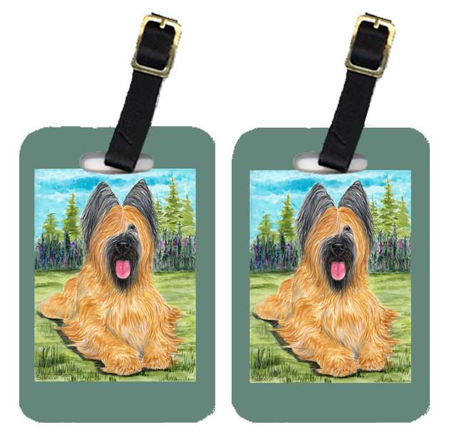 Pair of 2 Briard Luggage Tags by Caroline's Treasures