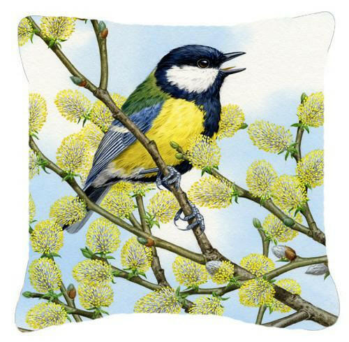 Eurasian Blue Tit by Sarah Adams Canvas Decorative Pillow ASAD0777PW1414 - the-store.com