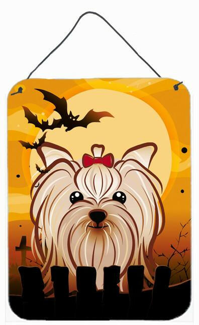 Halloween Yorkie Yorkshire Terrier Wall or Door Hanging Prints BB1762DS1216 by Caroline's Treasures