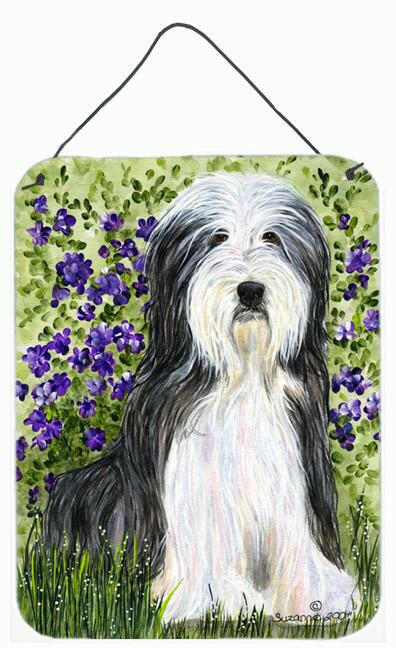 Bearded Collie Aluminium Metal Wall or Door Hanging Prints by Caroline's Treasures