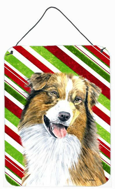 Australian Shepherd Holiday Christmas Wall or Door Hanging Prints by Caroline&#39;s Treasures