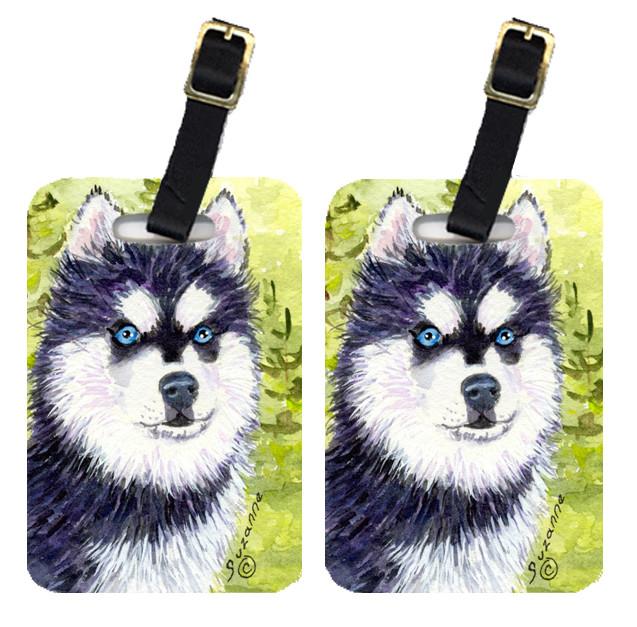 Pair of 2 Klee Kai Luggage Tags by Caroline's Treasures