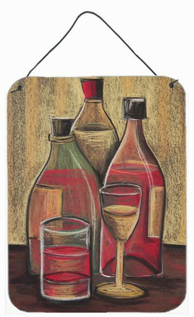 Bottles and Glasses Wine Wall or Door Hanging Prints BTBU0169DS1216 by Caroline's Treasures