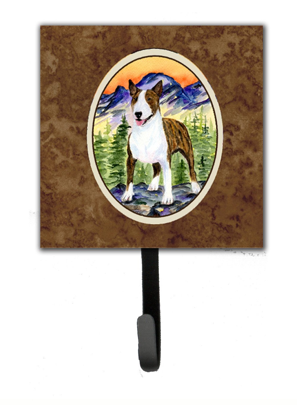 Bull Terrier Leash Holder or Key Hook by Caroline&#39;s Treasures