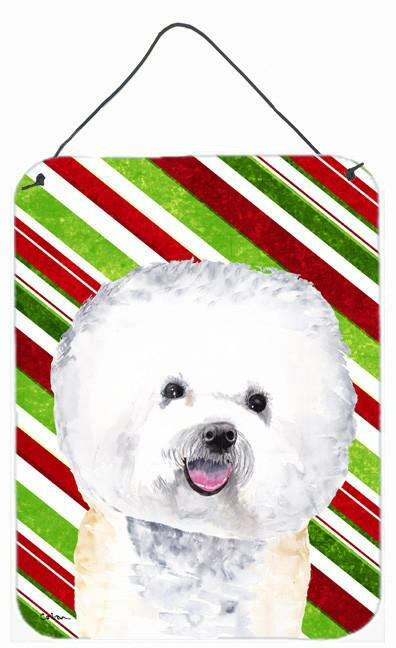 Bichon Frise Holiday Christmas Aluminium Metal Wall or Door Hanging Prints by Caroline&#39;s Treasures