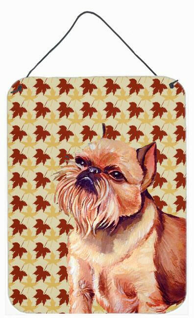 Brussels Griffon Fall Leaves Portrait Wall or Door Hanging Prints by Caroline's Treasures