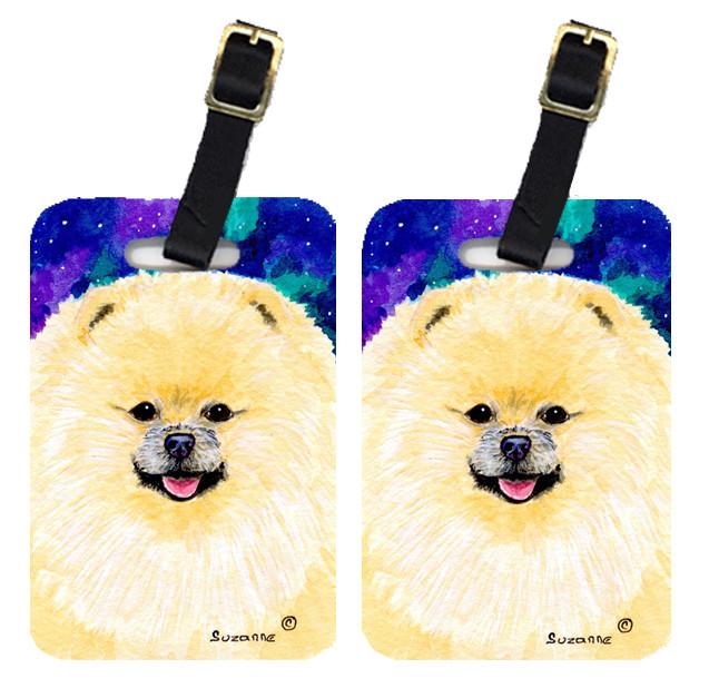 Pair of 2 Pomeranian Luggage Tags by Caroline&#39;s Treasures