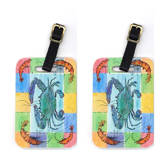 Pair of Crab Luggage Tags by Caroline&#39;s Treasures