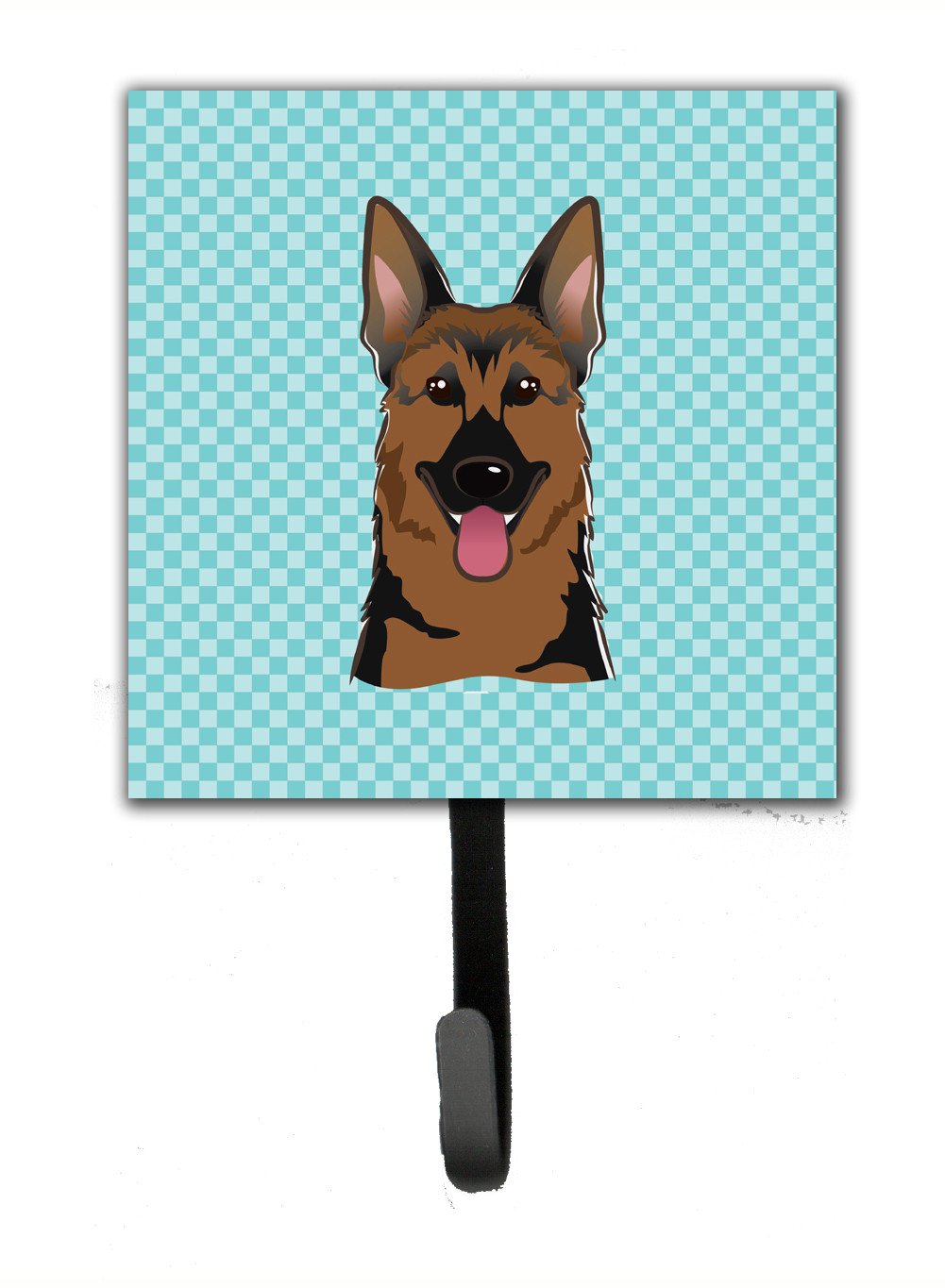 Checkerboard Blue German Shepherd Leash or Key Holder BB1149SH4 by Caroline's Treasures