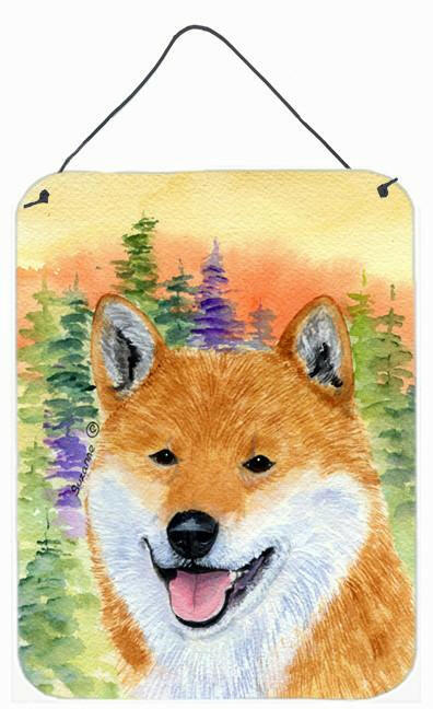 Shiba Inu Aluminium Metal Wall or Door Hanging Prints by Caroline's Treasures