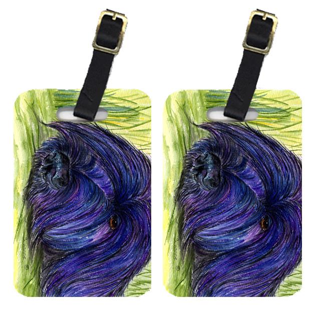 Pair of 2 Briard Luggage Tags by Caroline's Treasures