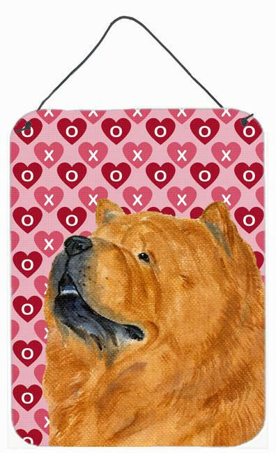 Chow Chow Hearts Love and Valentine's Day Portrait Wall or Door Hanging Prints by Caroline's Treasures