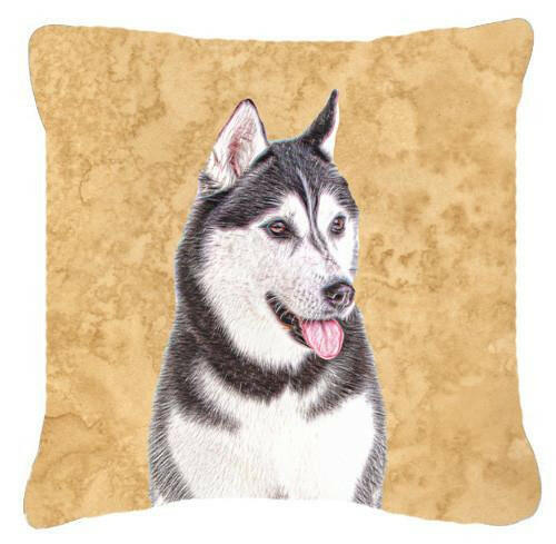 Alaskan Malamute   Canvas Fabric Decorative Pillow KJ1224PW1414 by Caroline&#39;s Treasures