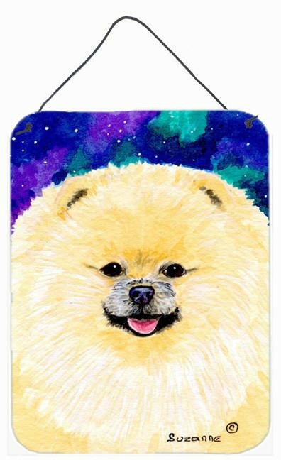 Pomeranian Aluminium Metal Wall or Door Hanging Prints by Caroline&#39;s Treasures